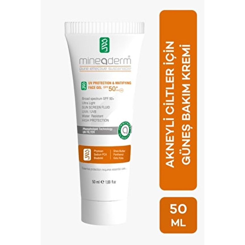 UV PROTECTION & MATIFYING FACE GEL SPF50+